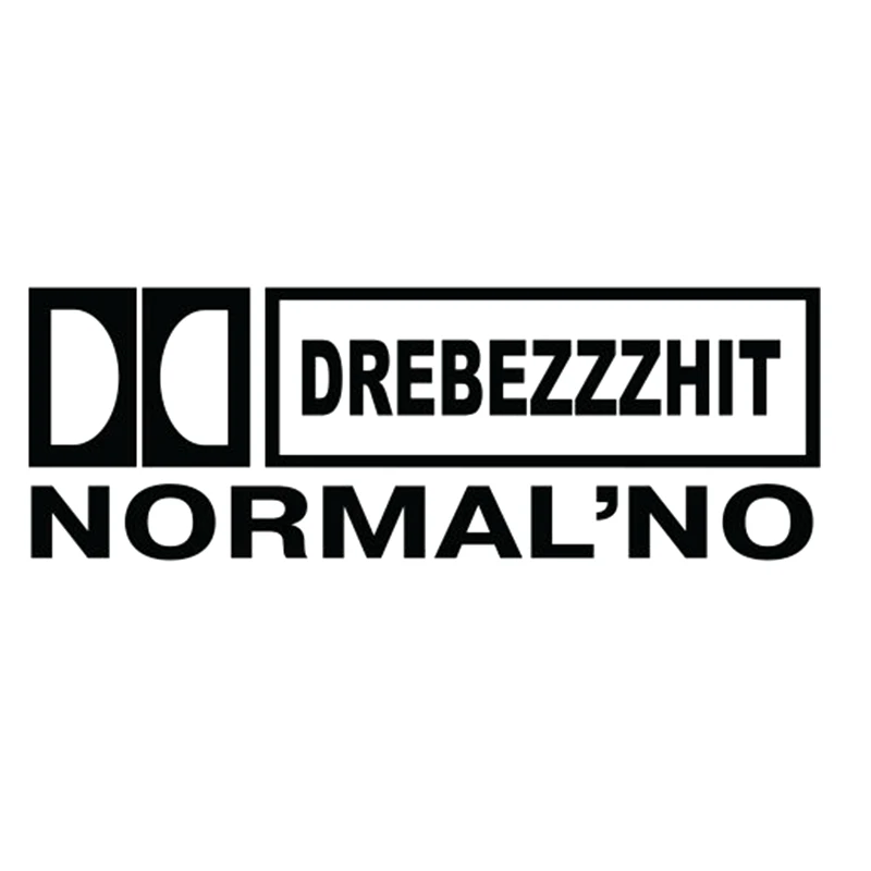 

CS-278#10*29.2cm Drebezzzhit Normalno funny car sticker and decal silver/black vinyl auto car stickers