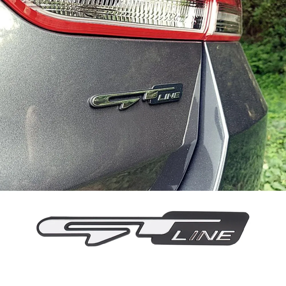 

2Pcs Stereo Chrome Car Sticker for KIA Optima K5 GT Line Auto Logo Emblem Badge Rear Tail Trunk Decorative Stickers Decoration