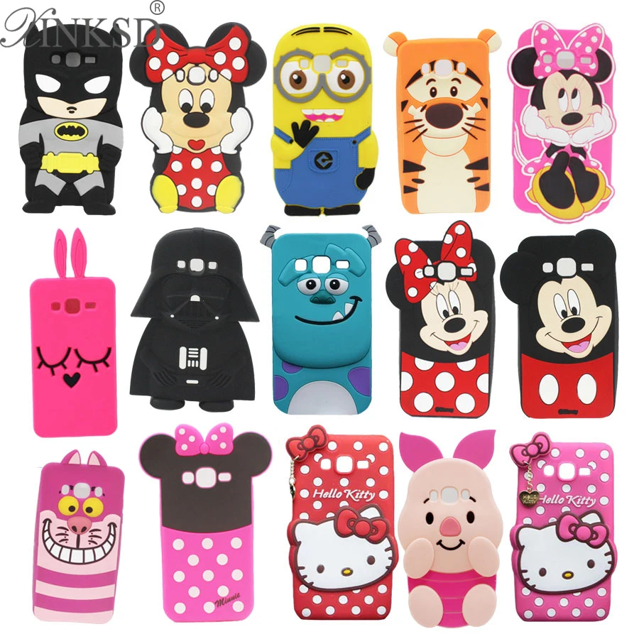 3D Cute Cartoon Protective Phone Case for Samsung Galaxy Core Prime 4G VE LTE Duos G360