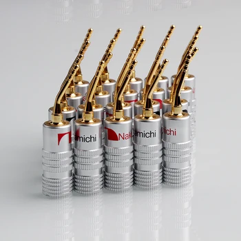 

20pcs/Set Banana Musical Speaker Cable Plugs Red 10 & Black 10 Acicular Adapers 2mm Copper Gold-plated Wire Connectors