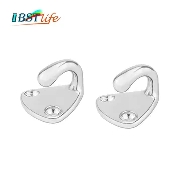 

2PCS IBST LIFE Stainless Steel 316 Pad Eye Fender Fending Hook Rope Boat Sail Tug Ship marine Hardware coat cap hook