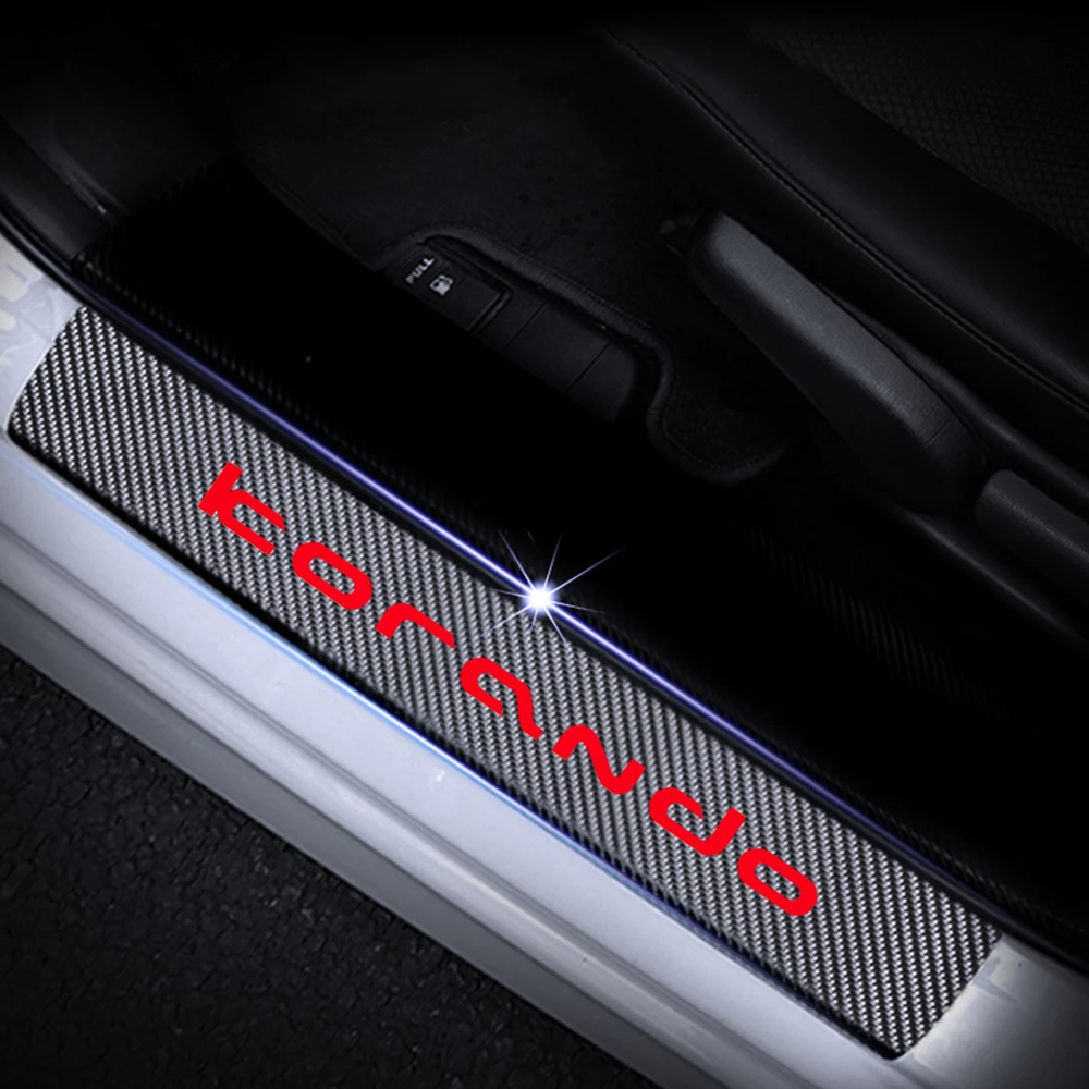 Добро пожаловать Педаль Для Ssangyong KORANDO 4D углеродного волокна виниловая наклейка