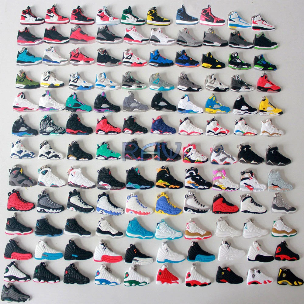 121 Pieces Air Jordan Keychains Jordan 1 2 3 4 5 6 7 8 9 10 11 12 13 14 Sneaker Keyring Keychain Retro Shoes Key Holder For Car Holder Headphones Shoe Slingholder Cnc Aliexpress