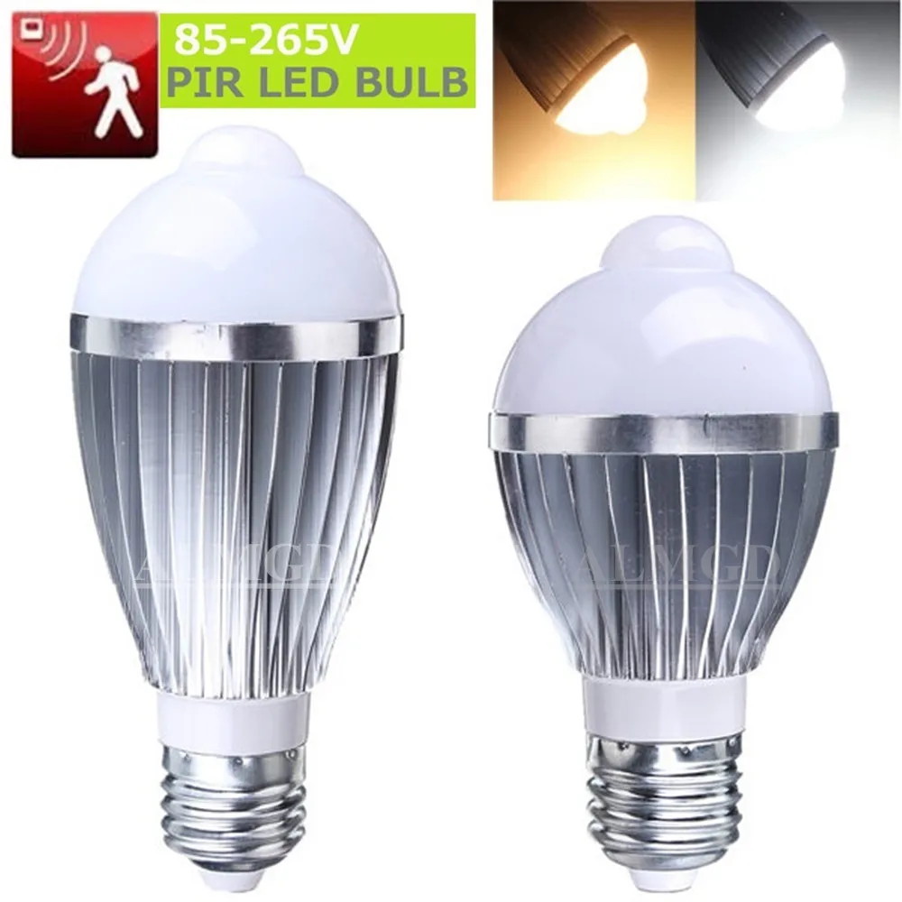Motion Sensor LED Bulb Lamp E27 Spotlight 5W 7W 9W 5730SMD Cool White Warm White AC 85-265V for Bedroom Hallway Cabinet Motion Sensor LED Bulb Lamp E27 Spotlight 5W 7W 9W 5730SMD Cool White Warm White AC 85-265V for Bedroom Hallway Cabinet