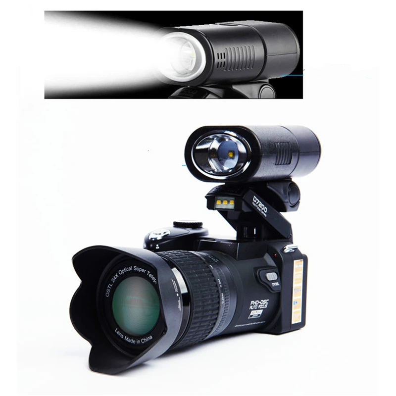 2018 HD JOZQA POLO D7300 Digital Camera 33Million Pixel Auto Focus Professional SLR Video Camera 24X Optical Zoom 3 HD Lens