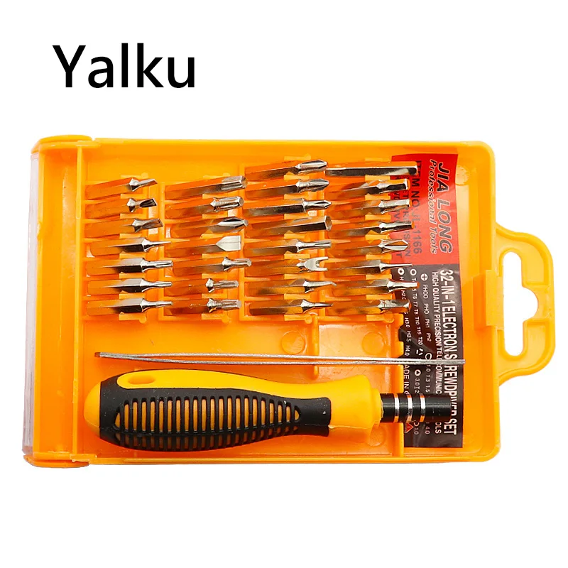 

Yalku 32 in1 Multifunction Miniature Screwdriver Set Precision Screwdriver Set Mobile Phone Repair Computer Assembly Tool