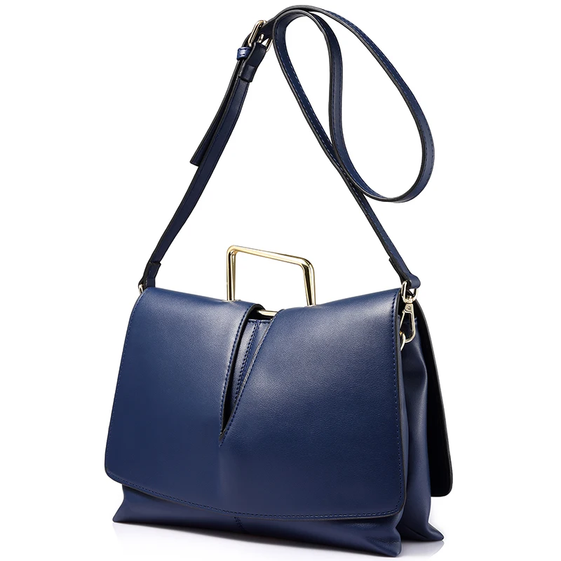 LOVEVOOK брендовая дизайнерская женская сумка-конверт вечерний клатч женская однотонная сумка через плечо модная сумка из искусственной кожи - Цвет: Blue