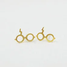 Модные серьги-гвоздики, волшебные очки, серьги-гвоздики, очки для дайвинга