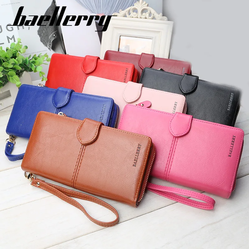 Baellerry Wallet Women Fashion High Quality Large Wallet PU Leather ...