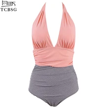 TCBSG цельный ремешок для купальника Монокини боди новые сексуальные полосы женские Пуш-Ап мягкие женские купальники пляжный купальный костюм