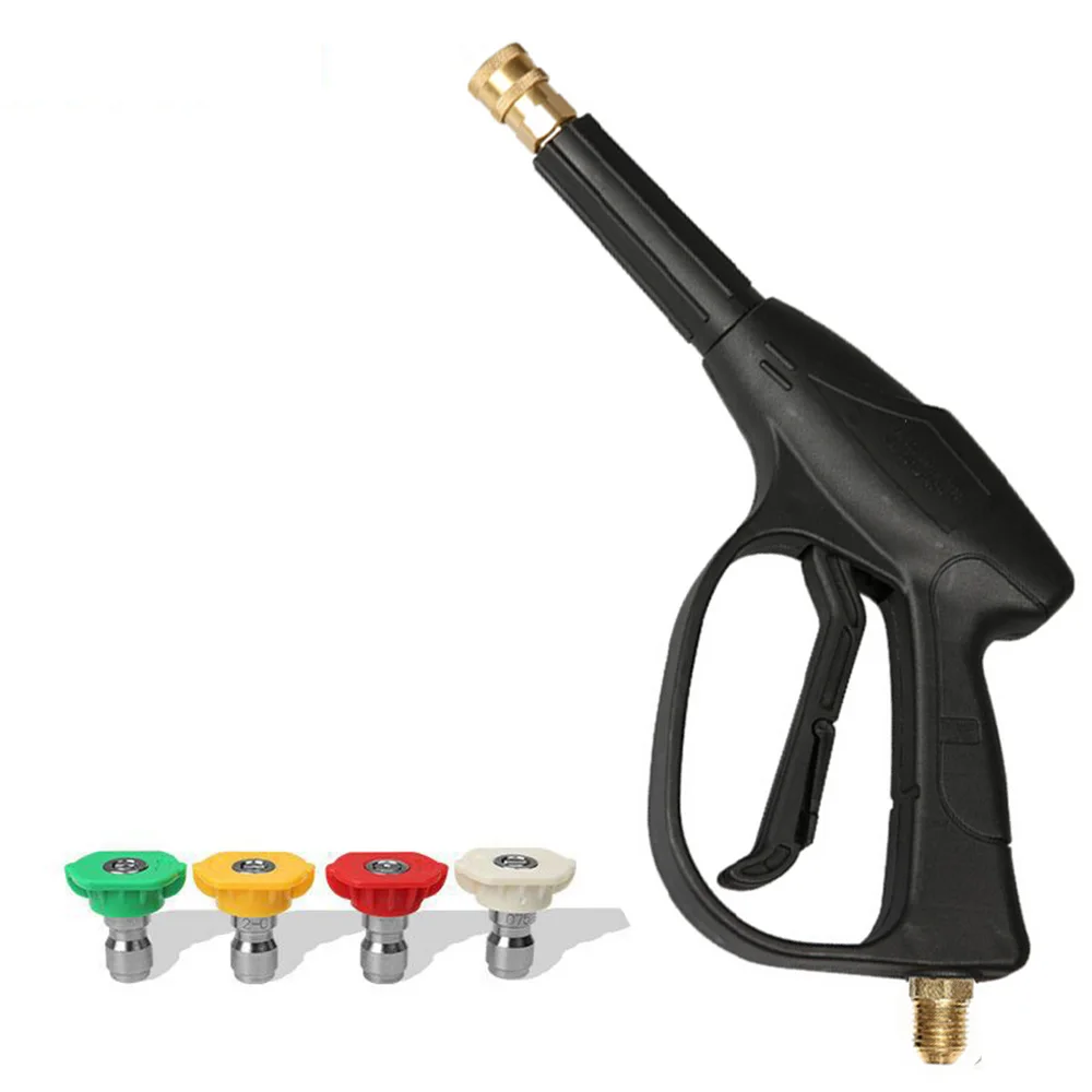 

M14x1.5mm Adapter High Pressure Washer Gun With 4 Nozzles for Pressure Power Washers Water Gun Car Cleaning Guns