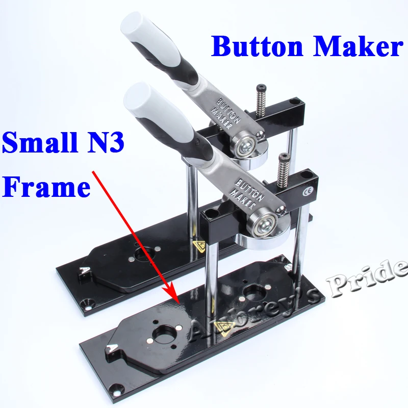 N3 новой профессиональной маленький все Сталь Button Maker стойку Рамки без сменных плесень