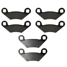 Cyleto Front and Rear Brake Pads for POLARIS 800 Sportsman Big Boss//EFI 6x6 EFI 2009 2010 2011 2012