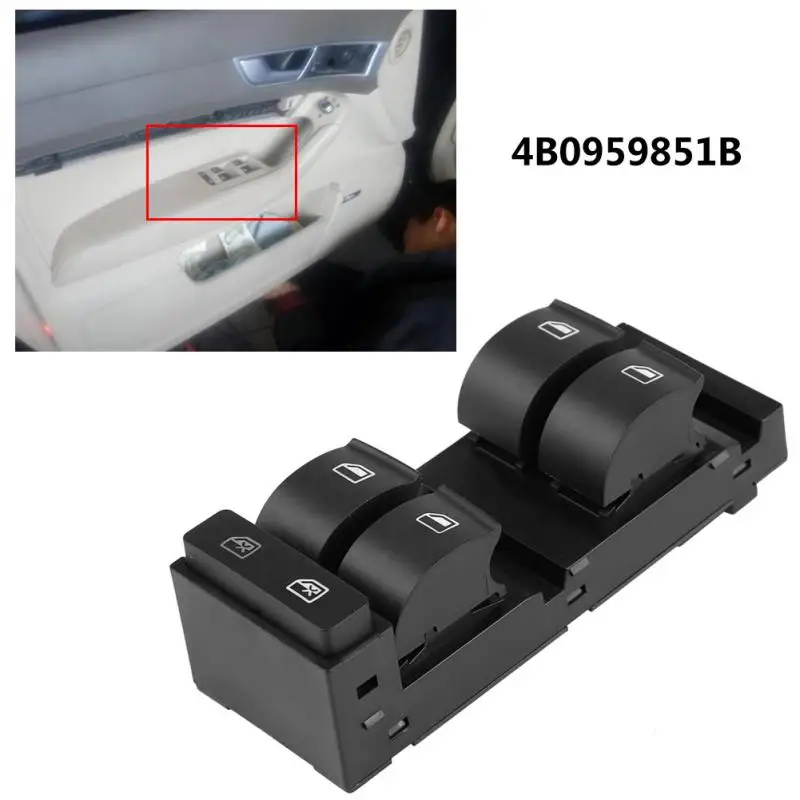 1 шт. переключатель стеклоподъемника для Audi A6 S6 C5 1998 1999 2000 2001 2002 2003 RS6 2004
