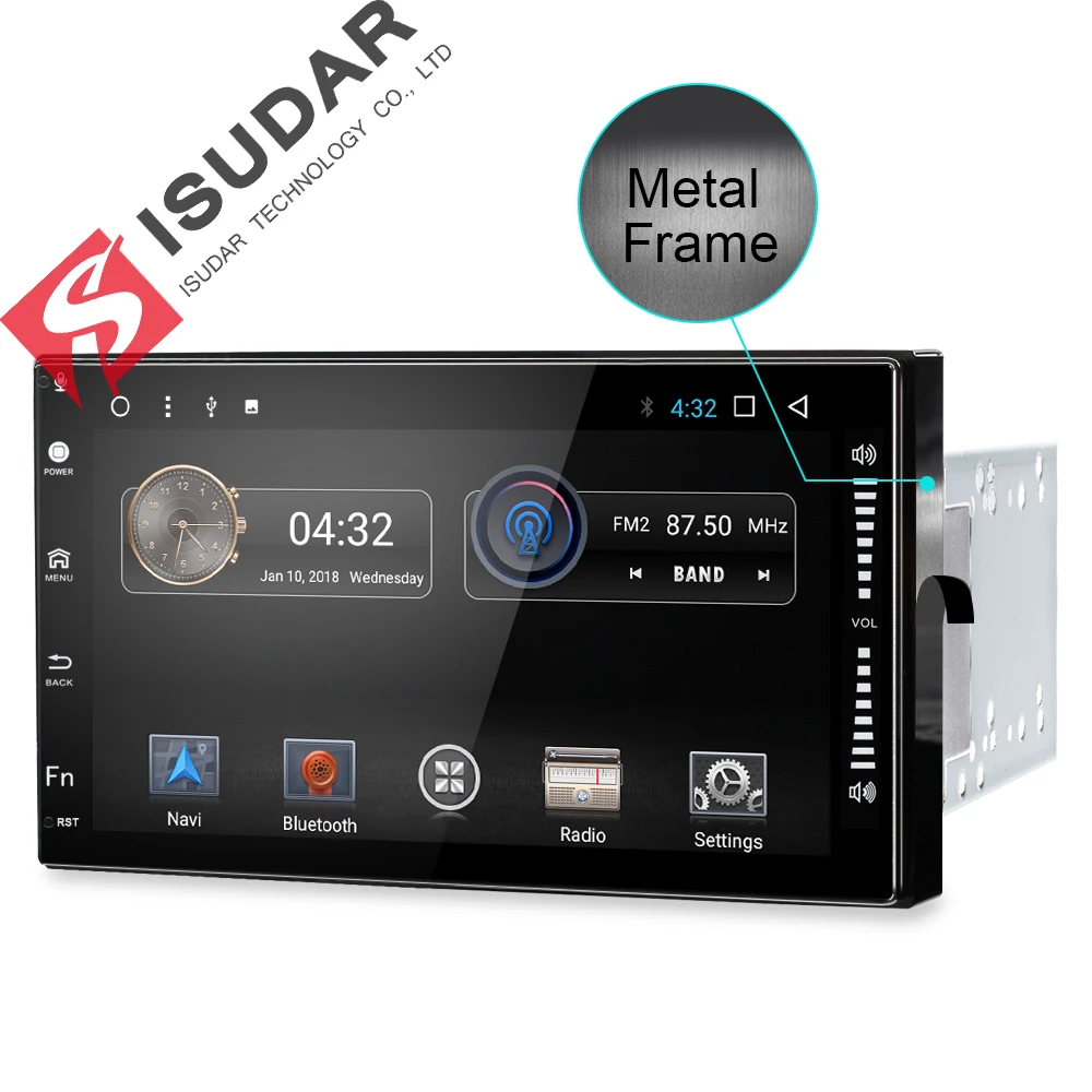2 Two Din 7 Inch Android 7.1.1 Universal Car DVD Player For Nissan/Toyota/Corrola/Volkswagen Wifi GPS Navigation Bluetooth Radio