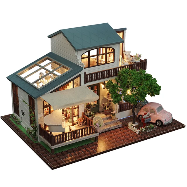 Buy DIY Doll House Miniature Dollhouse With Furnitures