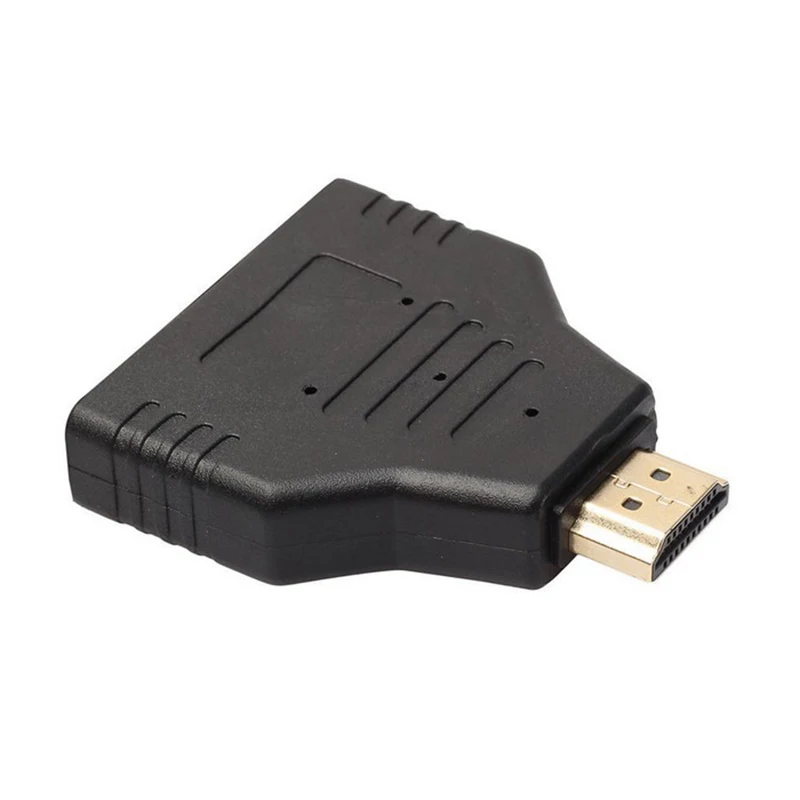 

1080P 1 in 2 HDMI Splitter Adapter HDMI Male to 2 Female Onversion Head Adapter HDMI Male to Female Conversion Cable for HDTV