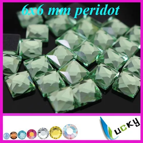 6x6mm peridot