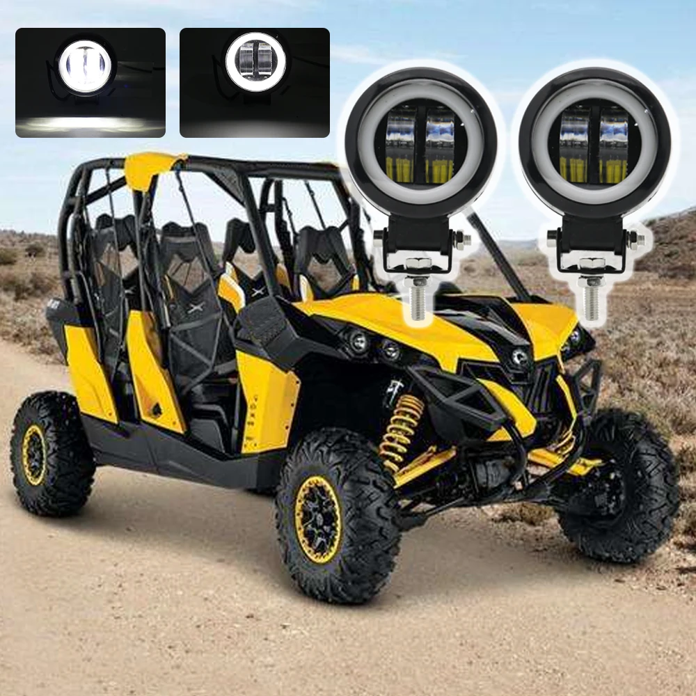 

3"inch 20W LED Work Lights Round Spot Driving Fog Lamp Offroad Motorcycle ATV