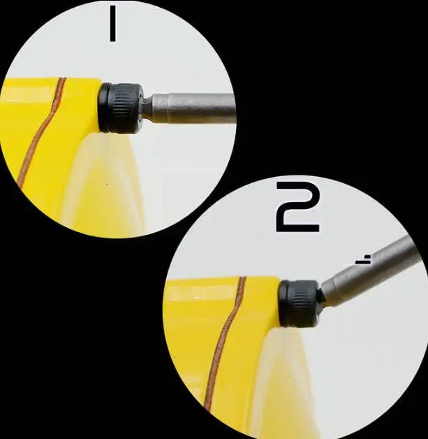 5pcs 2.5/3/4/5/6mm 100mm Magnetic Ball Screwdriver Bits 1/4 Inch Hex Shank