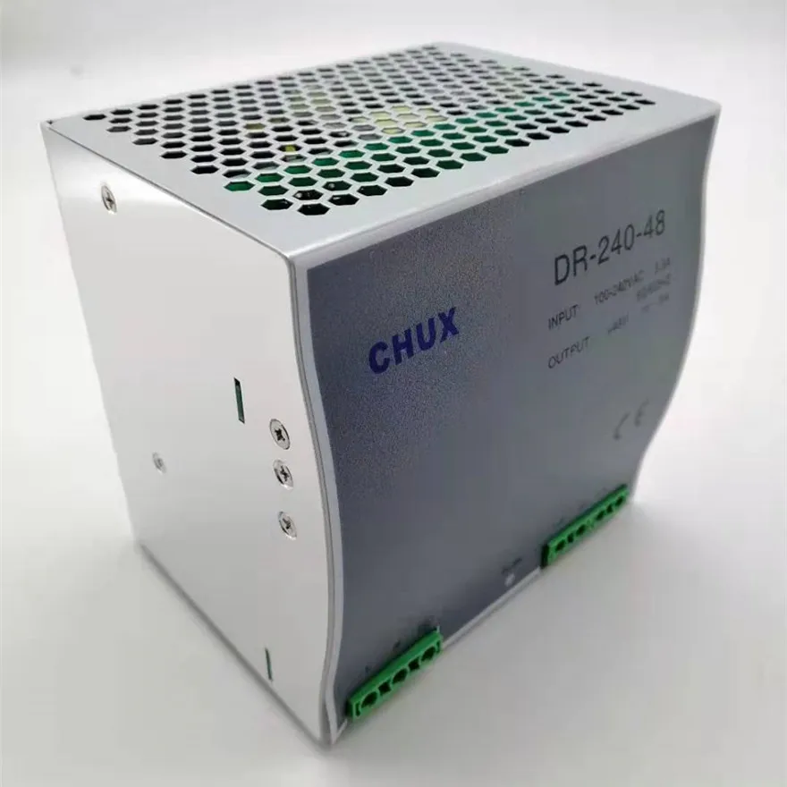 240 Вт 48 В Импульсные блоки питания 5A Din рейку Тип DC AC DR240W выключатель с одним выходом светодиодный трансформатор SPMS