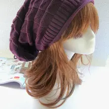 Высокое качество Лидер продаж модные шапки Теплые осень-зима трикотажные Шапки для Для женщин в полоску двухэтажные Skullies Для женщин Beani
