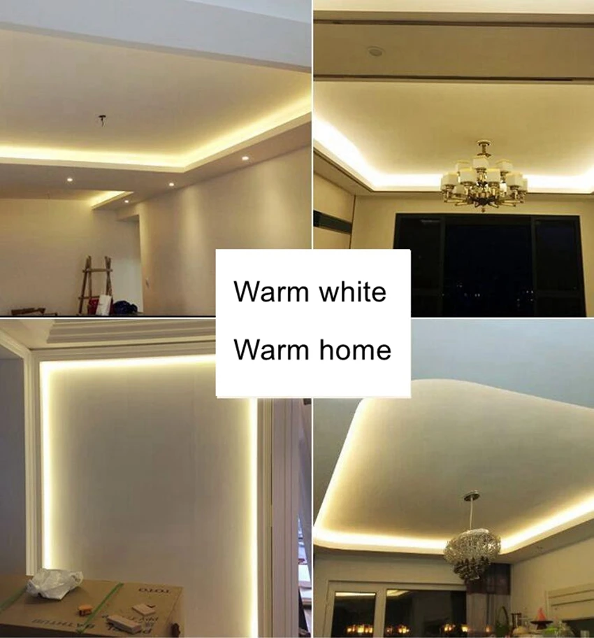 Высокая яркость 276 светодиодов/м трехрядная Светодиодная лента 2835 220 В