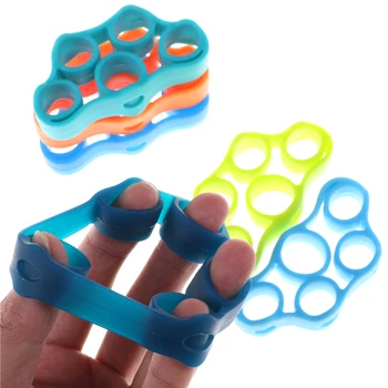 

Silicone Finger Gripper Strength Trainer Resistance Band Hand Grip Wrist Yoga Stretcher Finger Expander Exercise Ring Ball