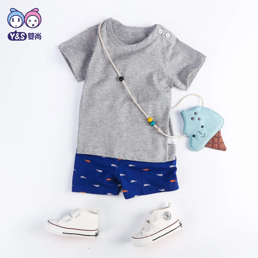 

wisbibi 2018 new summer baby 2 pcs clothes sets t-shirt +pants Brand Boys Clothing Children Boys Clothes pure baby boys sets