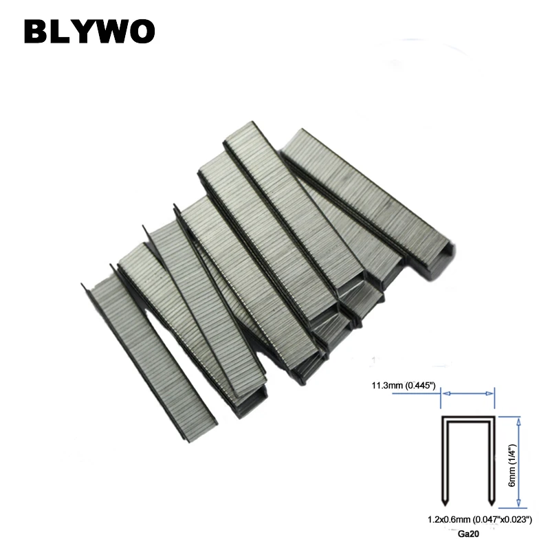 

11.3x6mm U Shape Nails For Nail Gun Standard Staples For Stapler Wood Furniture