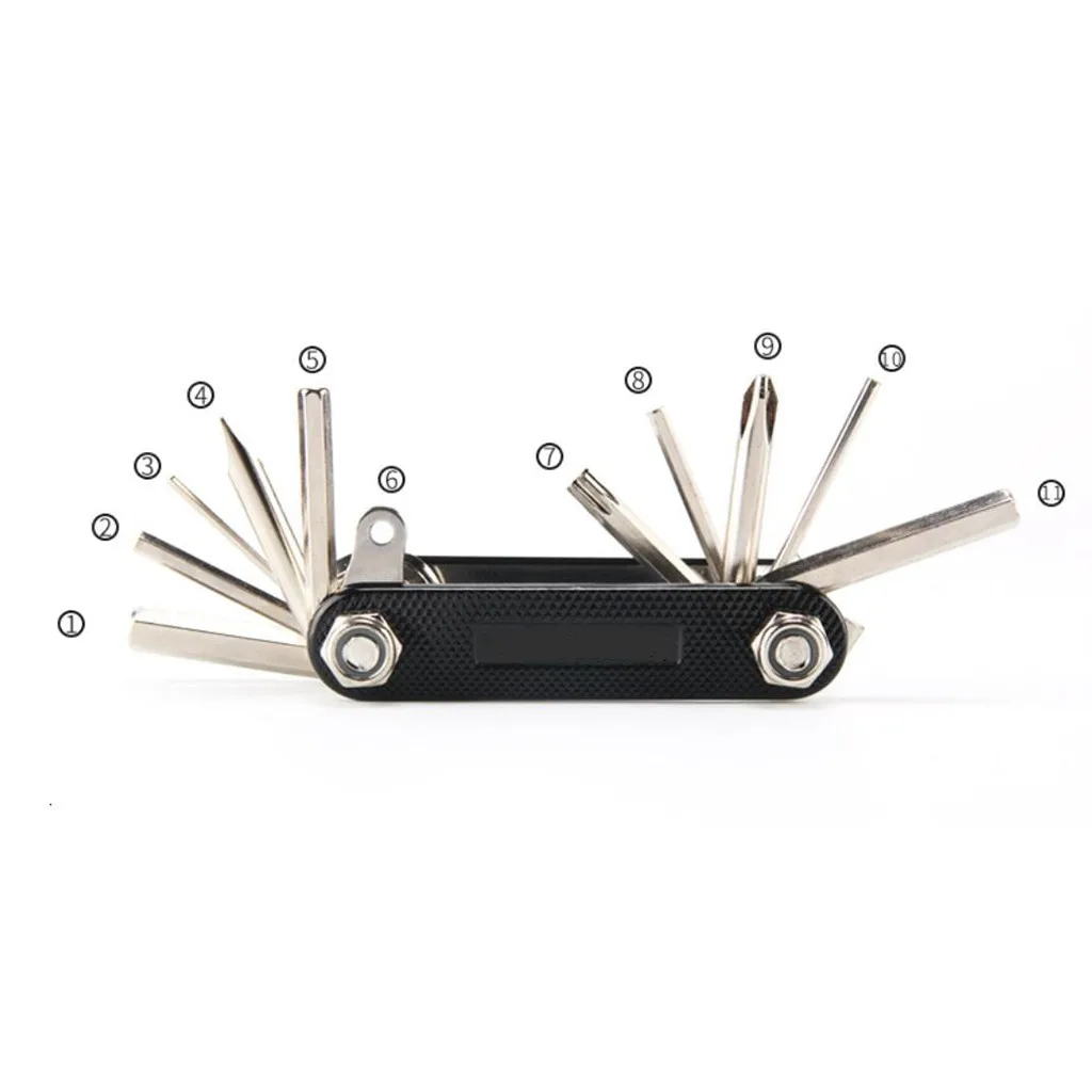 Bike Multi Tool Bicycle Repair Tools Hex Spoke Wrench Screwdriver 11 In 1 Kit Set Road MTB Cycling Tools Bike accessories A30710