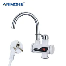 ANIMORE Electric Water Heater Instant Water Heater Faucet Water Heater Cold Heating Faucet Tankless Instantaneous Water Heater