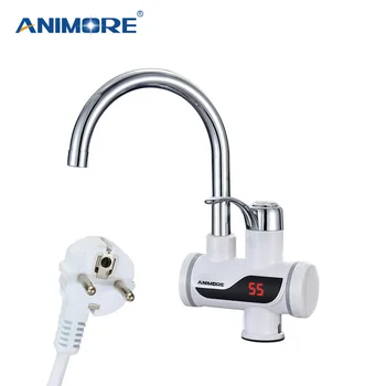 

ANIMORE Electric Water Heater Instant Water Heater Faucet Water Heater Cold Heating Faucet Tankless Instantaneous Water Heater