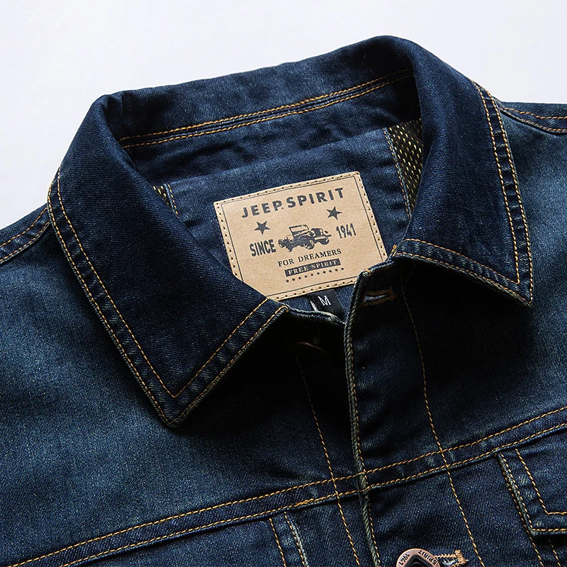 Brand Denim Jacket Men Vintage Streetwear Mens Jackets and Coats Casual High Quality Windbreaker Jeans Coats Male Size M-4XL