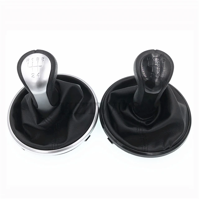 

Free Shipping PU Leather 5 Speed MT Gear Shift Knob For Skoda Fabia MK2 Gaiter Boot MT Gear Shifter Lever Stick Head Ball