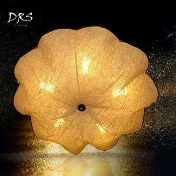 

Modern Simple Cloth Art Ceiling Lamp Parachute Linen Chandelier Ceiling Lustre Led Modern Simple Luminaire Industriel Lighting