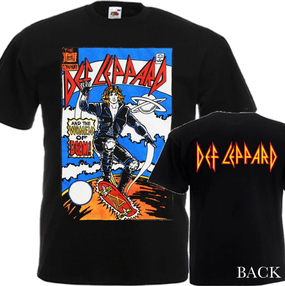 2018 Новая летняя крутая Мода Harajuku футболка Def Leppard и женщины вниз новая футболка мужская-Dtg печатная Футболка S-3XL