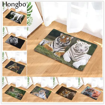 

Hongbo Tiger Print Carpets Anti-Slip Floor Mat Outdoor Bathroons Rugs Front Door Mats 40X60cm 50x80cm