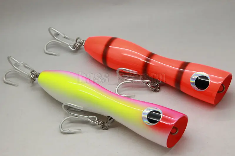 

New 2019 Hot Sale 2 Pcs 120g 6" Jigging Fishing Lure Saltwater lure GT Popper Trolling Bait MT-HX