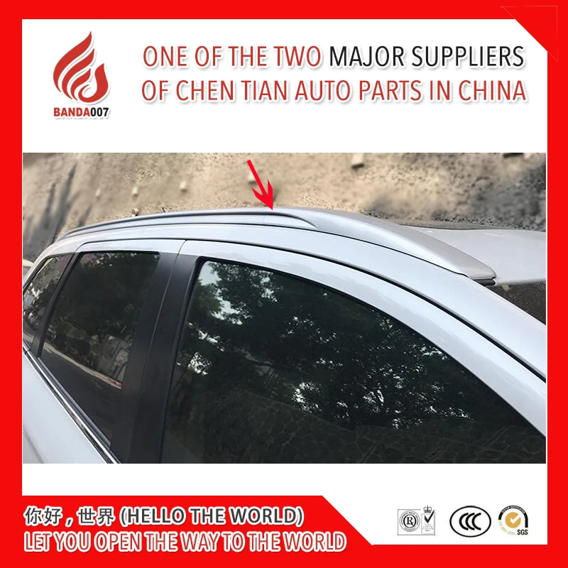 

Aluminium alloy screw install side rail bar roof rack for outlander 2013 2014 2015 2016 2017 2018 2019 roof rack