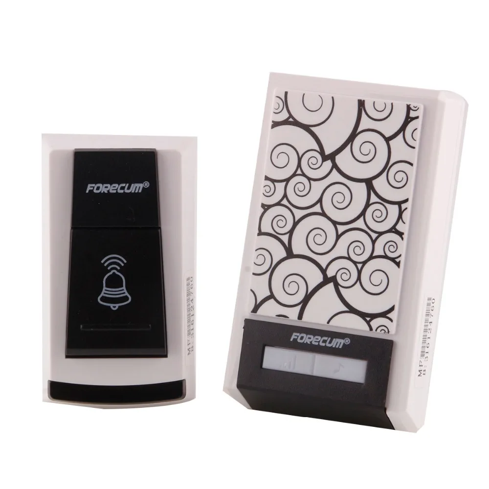 

Smart Wireless Digital Doorbell Waterproof with Receivers 36 Chimes Battery Door Bell button 100m Range for Home Office