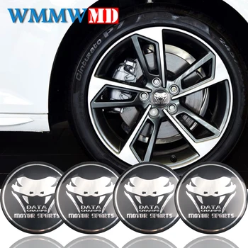 

4x Snake Motor sports Car Steering tire Wheel Center car sticker Hub Cap Emblem Badge Decals For M Sports BMW Ford Mustang Audi