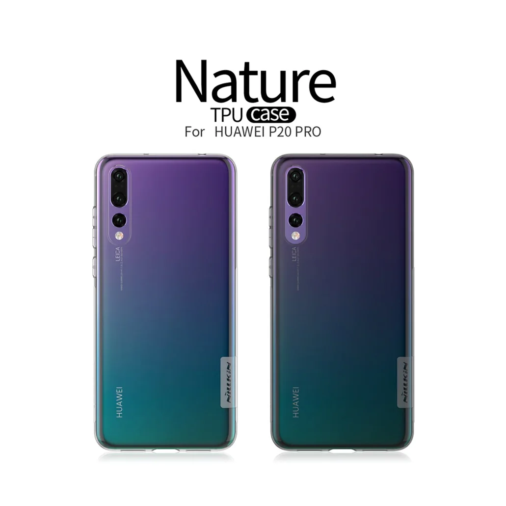 Для huawei P20 Pro Чехол P20 Lite Nova 3E чехол Nillkin природа прозрачный мягкий кремний ТПУ задняя крышка для huawei P20 Pro