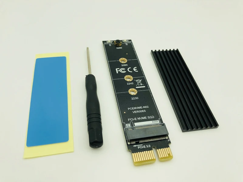 M.2 M ключевой интерфейс для PCI E Express 3 0 X1 NVMe SSD PCIE адаптер переходных карт радиатор