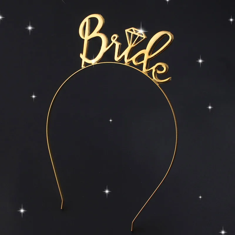 

Rose Gold Bride To Be Tiara Crown Wedding Party Bridal Shower Headband Wedding Bachelorette Party DIY Decoration Favors Supplies