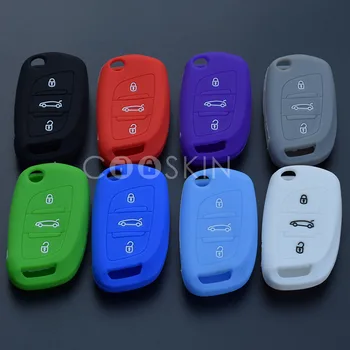 

Silicone Rubber car key fob cover case shirt for Citroen C2 C3 C4 Coupe VTR Berlingo C6 C8 flip Modified remote Protect hood