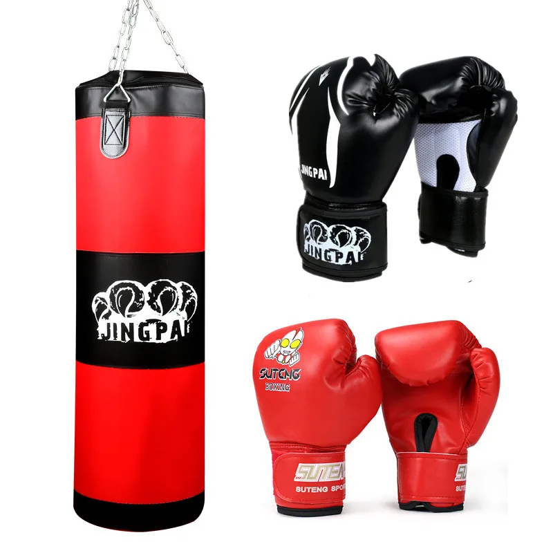 1 комплект, тренировка, фитнес, ММА, бокс, тайская сумка, крючок, висячий saco de boxe, удар по песку, пробивной мешок и перчатки - Цвет: Светло-зеленый