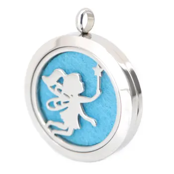 

Christmas Aromatherapy Essential Oil Surgical Stainless Steel Perfume Diffuser Locket Necklace Pendant