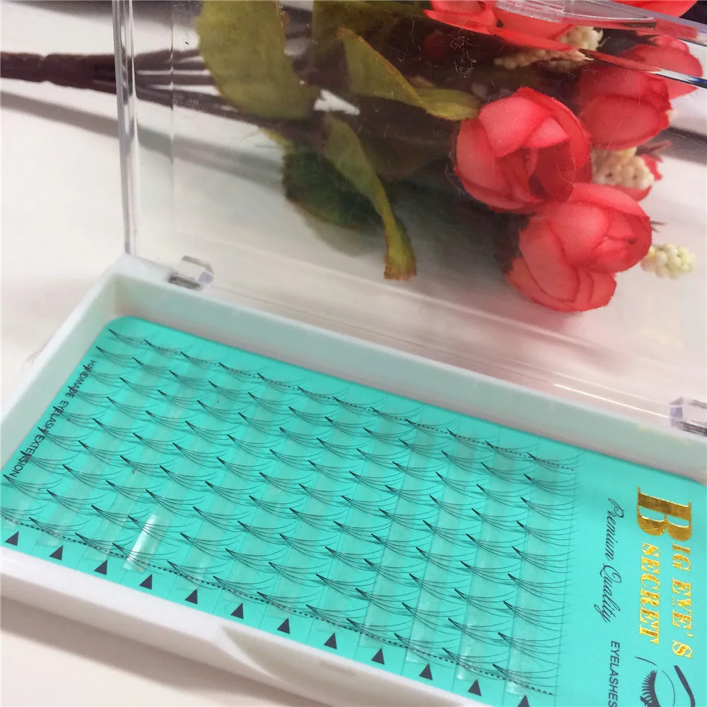 

2 Trays 4D Eyelashes Extension Hot Sale Customized Individual False Fake Eyelashes Soft Silk Volume Eyelashes Free Shipping