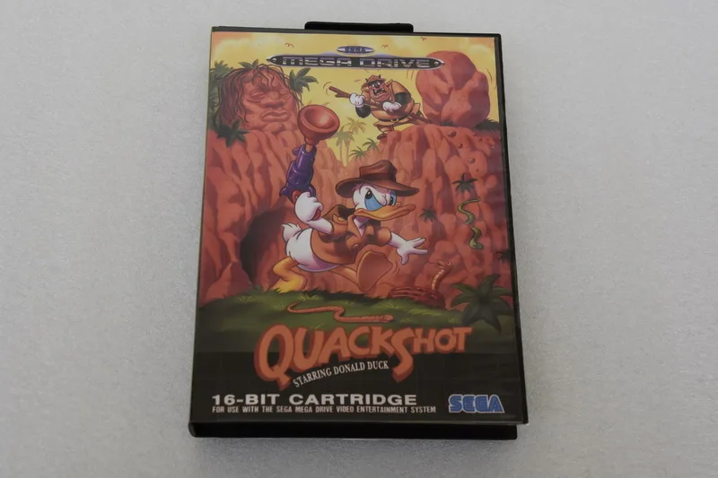 

QUACKSHOT Video Game Card for Sega Megadrive Genesis Game Cartridge